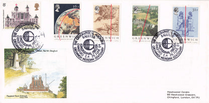 Chingford London Lines Of Latutide 1984 Greenwich Rare LIMITED EDITION TO 7 FDC