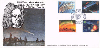 Islington Archaelogy Society Chingford Haileys Comet RARE 1986 LIMITED FDC