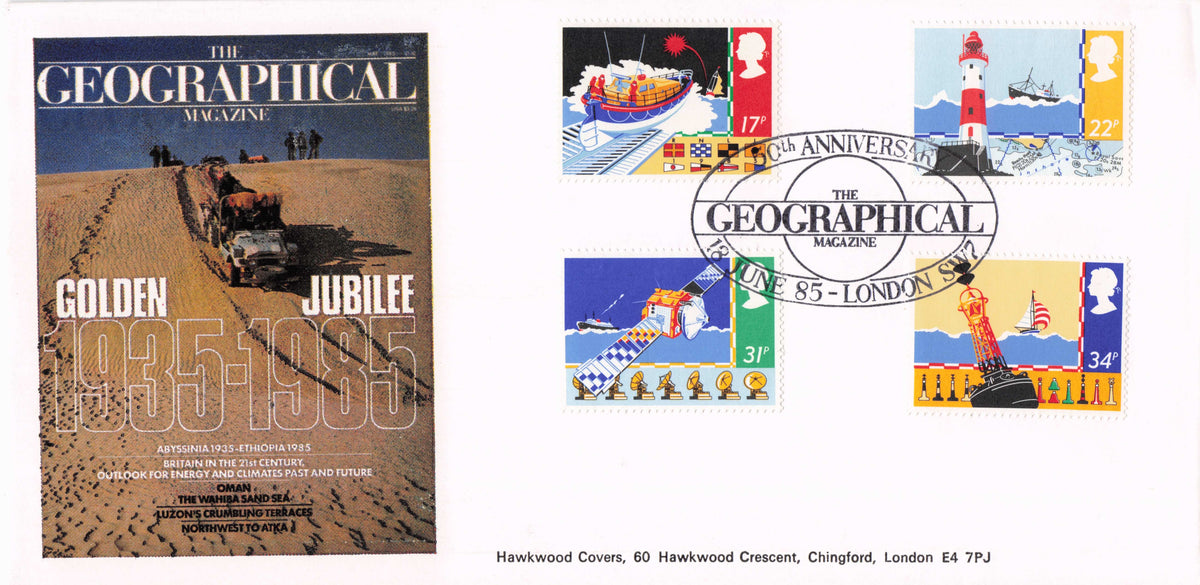 1985 Royal Golden Jubilee National Geographic RARE LIMITED EDN OF 350 FDC