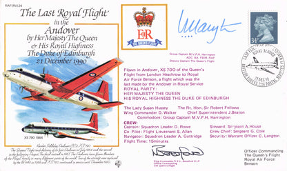 Royal Visit To Andover Queen Elizabeth II Rare 1987 HAND SIGNED Concorde FDC