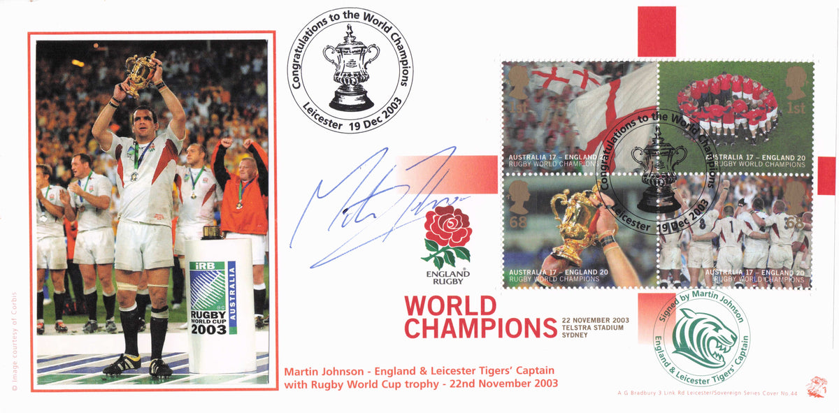 Martin Johnson Rugby 2023 World Cup Hand Signed Autograph First Day Cover FDC