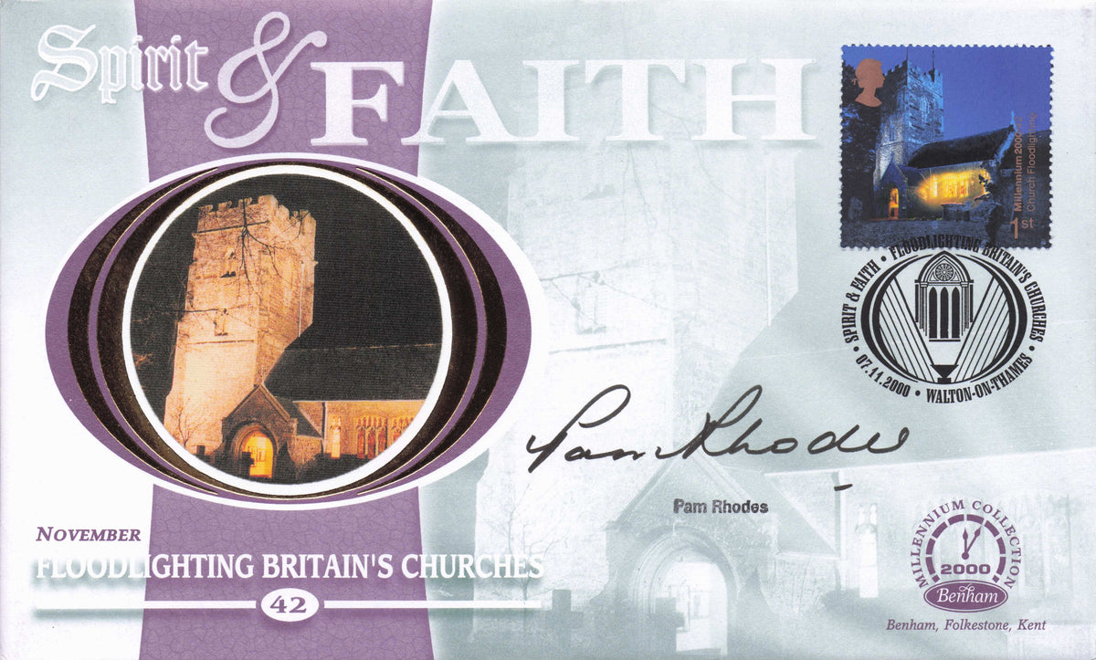 Pam Rhodes Songs Of Praise BBC TV Spirit & Faith Hand Signed Benham FDC