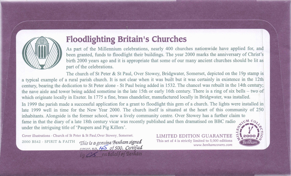 Pam Rhodes Songs Of Praise BBC TV Spirit & Faith Hand Signed Benham FDC