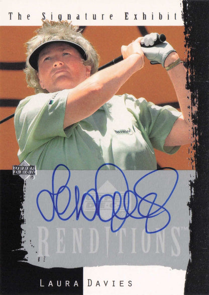 Laura Davies Signature Exhibit 2003 Hand Signed Golf Autograph Photo Card