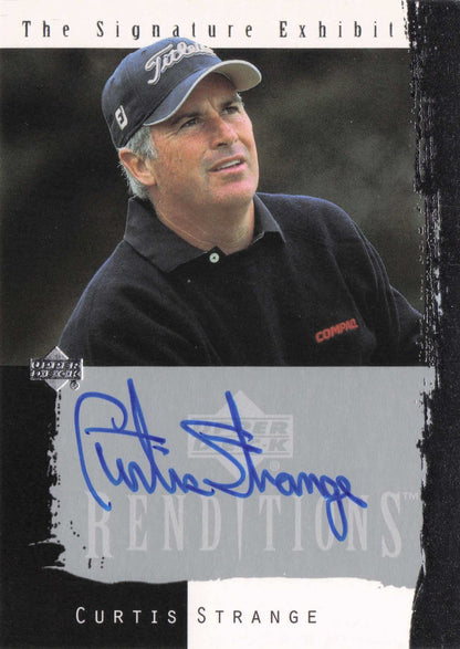 Curtis Strange Signature Exhibit 2003 Hand Signed Golf Autograph Photo Card