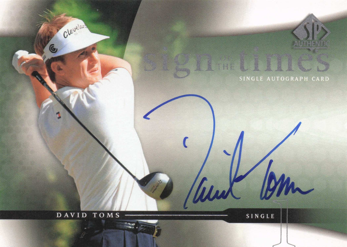David Toms Sign Of The Times Golf 2004 Hand Signed Autograph Photo Card