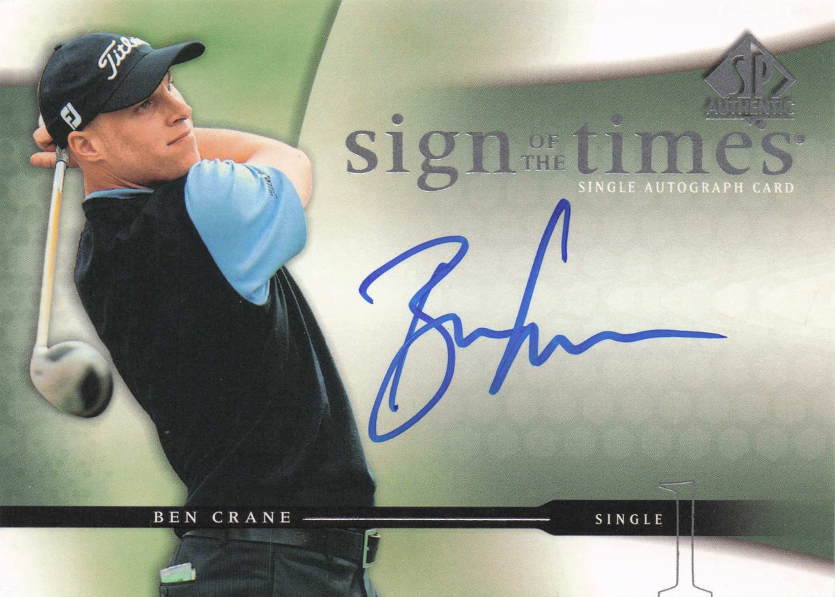 Ben Crane Sign Of The Times Golf 2004 Hand Signed Autograph Photo Card
