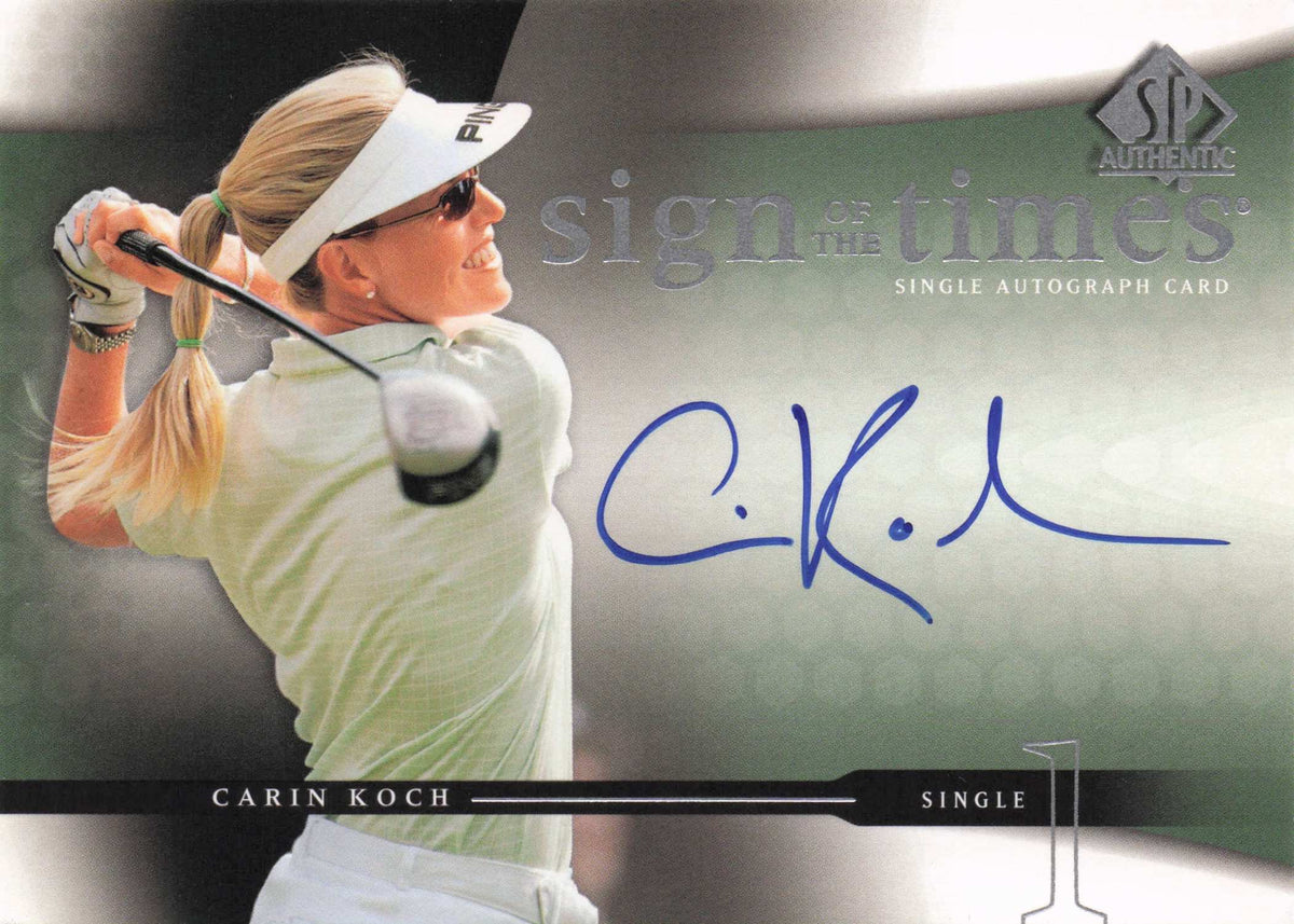 Carin Koch Sign Of The Times Golf 2004 Hand Signed Autograph Photo Card