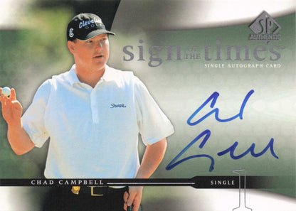 Chad Campbell Sign Of The Times Golf 2004 Hand Signed Autograph Photo Card