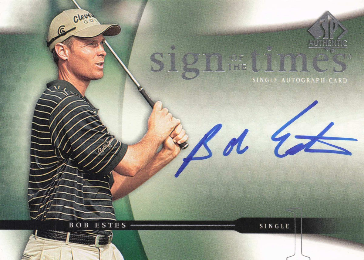 Bob Estes Sign Of The Times Golf 2004 Hand Signed Autograph Photo Card