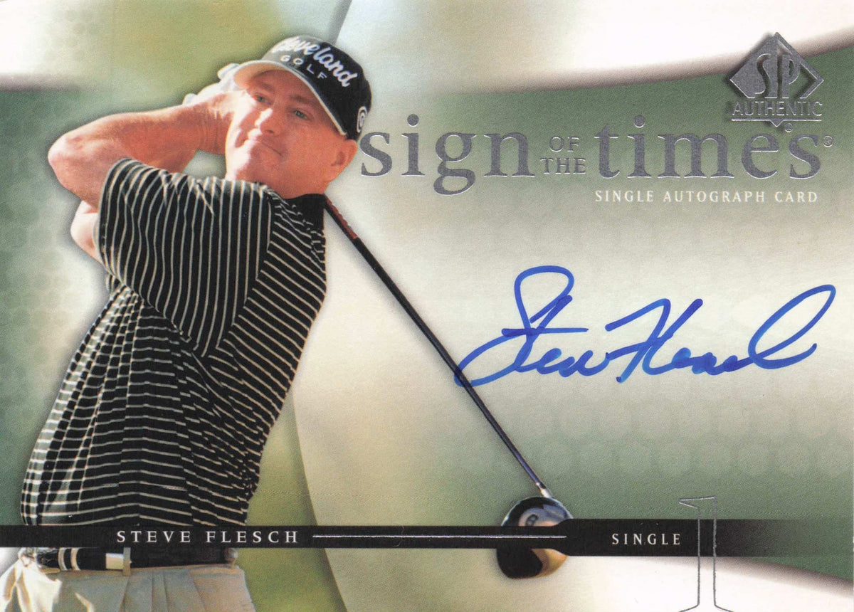 Steve Flesch Sign Of The Times Golf 2004 Hand Signed Autograph Photo Card