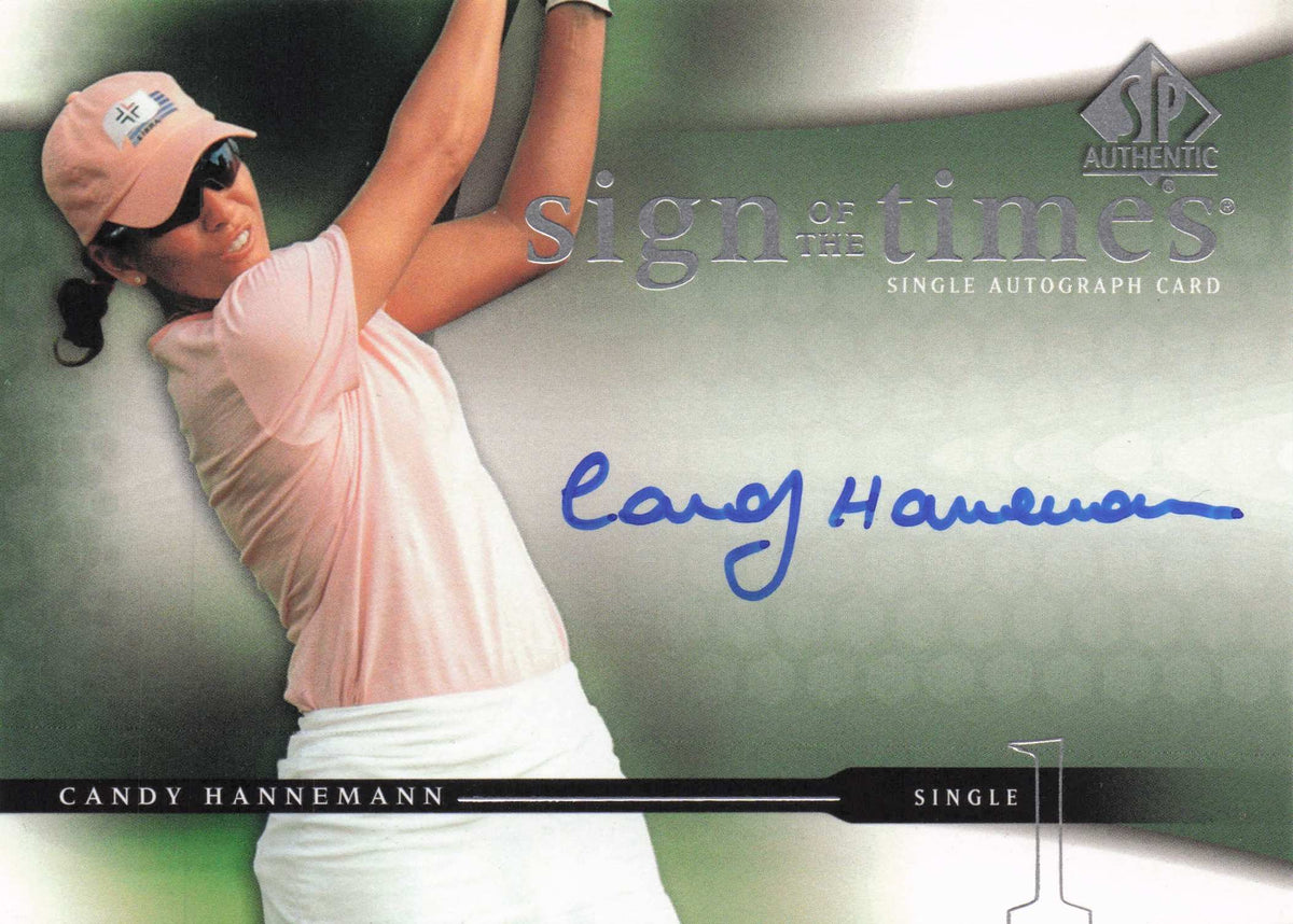 Candy Hannemann Sign Of The Times Golf 2004 Hand Signed Autograph Photo Card