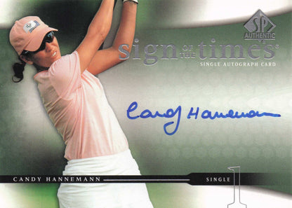 Candy Hannemann Sign Of The Times Golf 2004 Hand Signed Autograph Photo Card