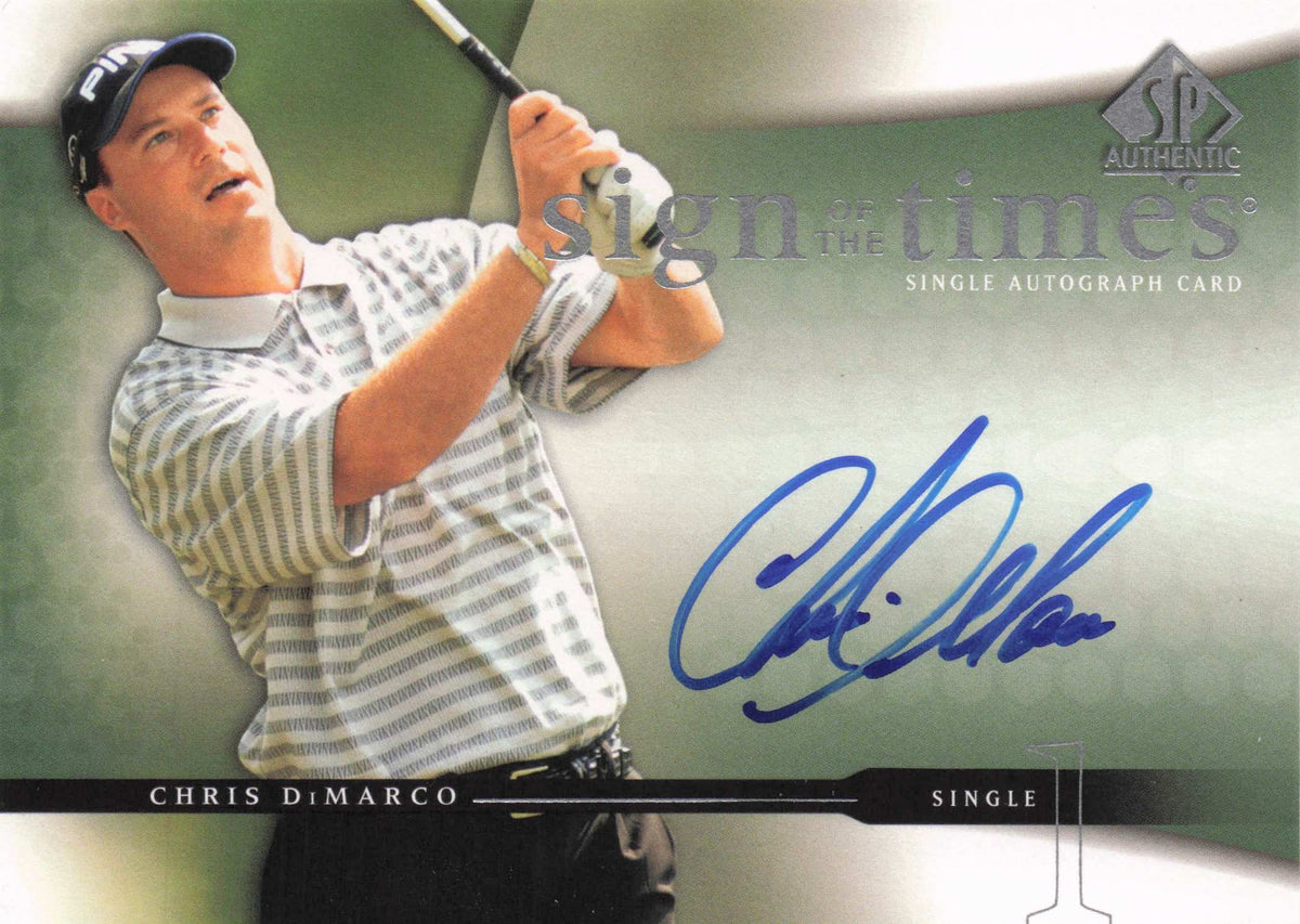 Chris DiMarco Sign Of The Times Golf 2004 Hand Signed Autograph Photo Card