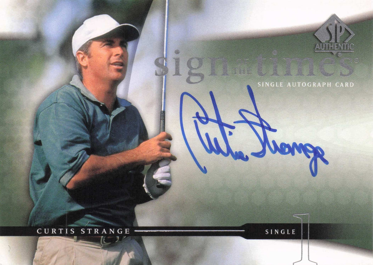 Curtis Strange Sign Of The Times Golf 2004 Hand Signed Autograph Photo Card