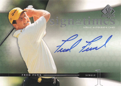 Fred Funk Sign Of The Times Golf 2004 Hand Signed Autograph Photo Card