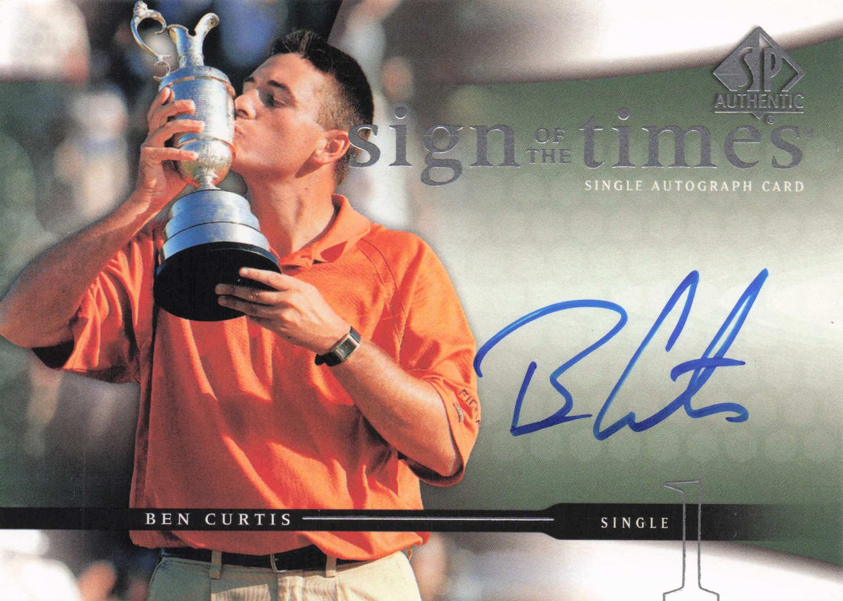 Ben Curtis Sign Of The Times Golf 2004 Hand Signed Autograph Photo Card