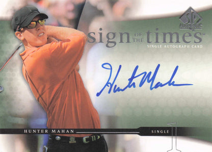 Hunter Mahan Sign Of The Times Golf 2004 Hand Signed Autograph Photo Card