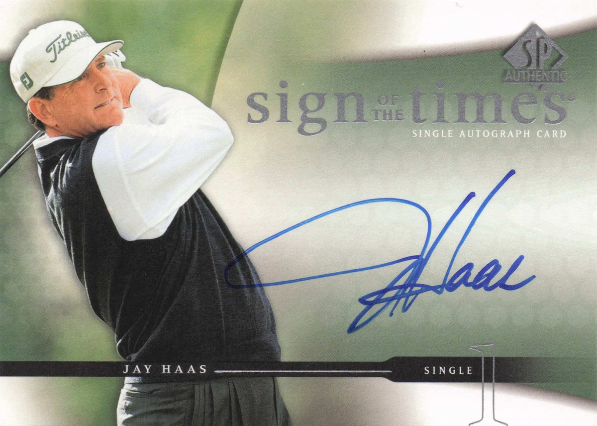Jay Haas Sign Of The Times Golf 2004 Hand Signed Autograph Photo Card