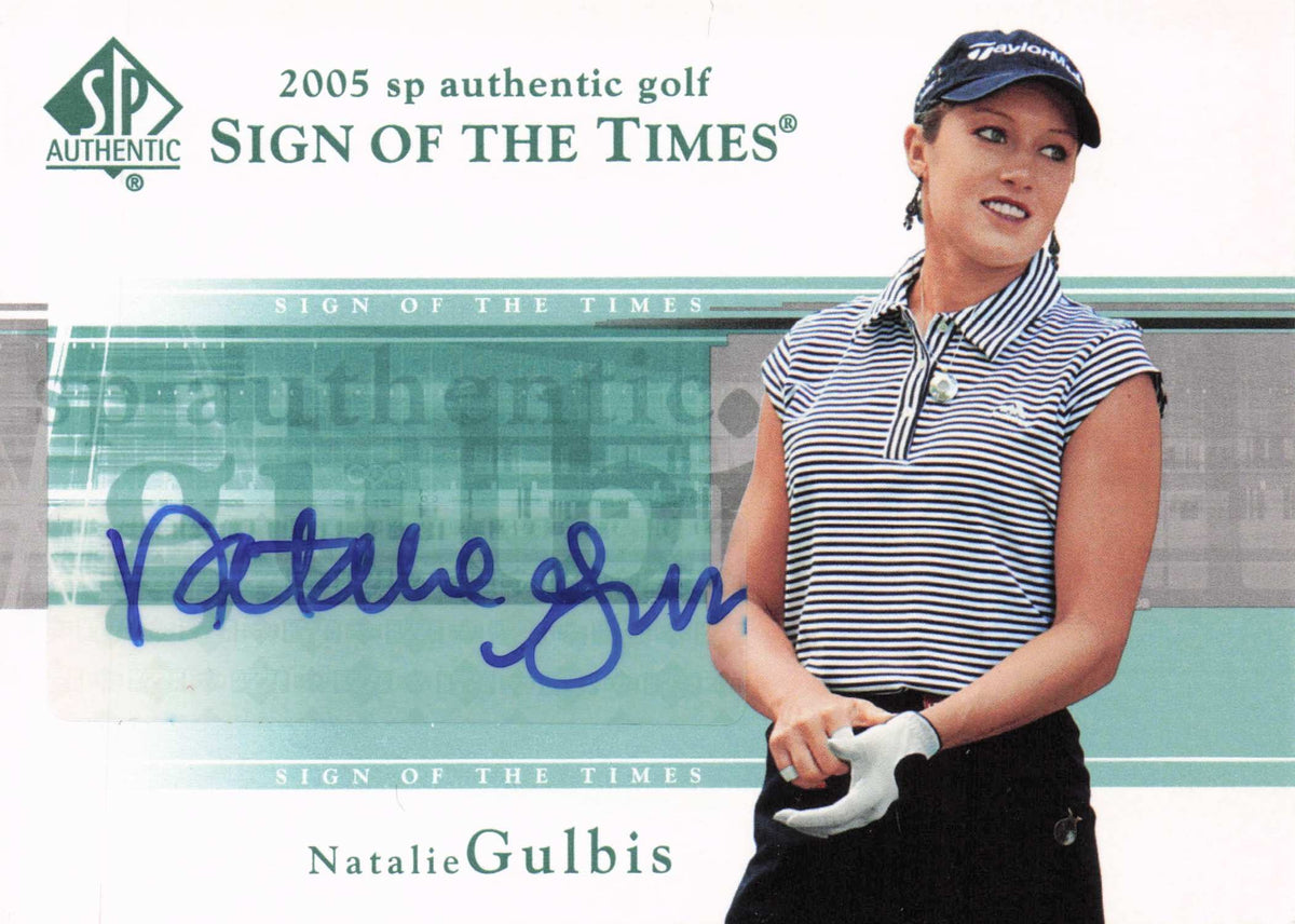 Natalie Gulbis Sign Of The Times Golf 2005 Hand Signed Autograph Photo Card