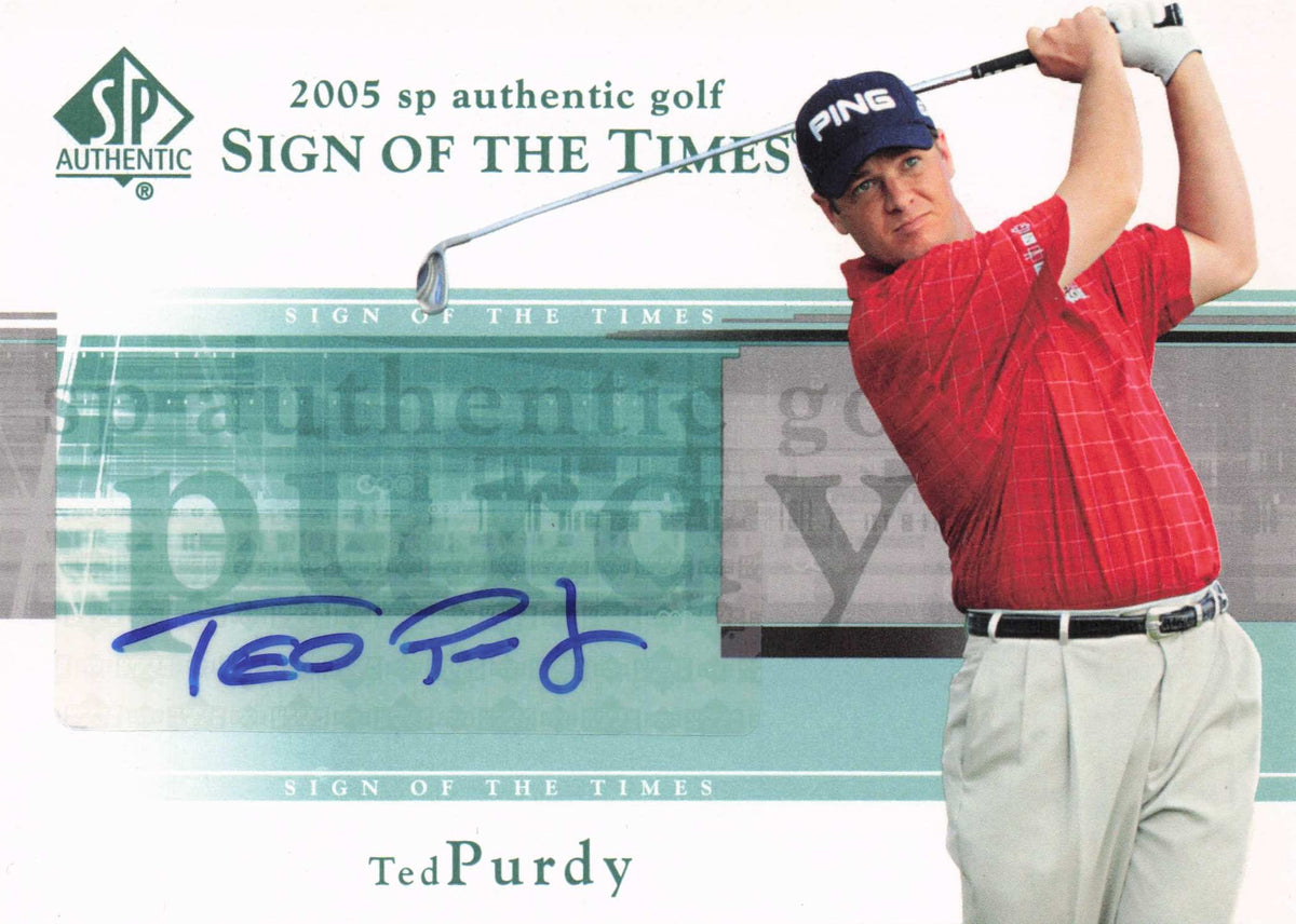 Ted Purdy Sign Of The Times Golf 2005 Hand Signed Autograph Photo Card