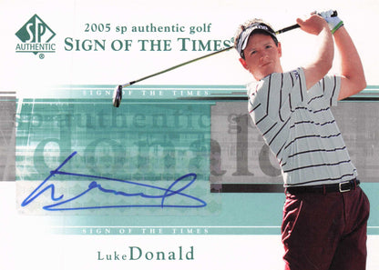 Luke Donald Sign Of The Times Golf 2005 Hand Signed Autograph Photo Card
