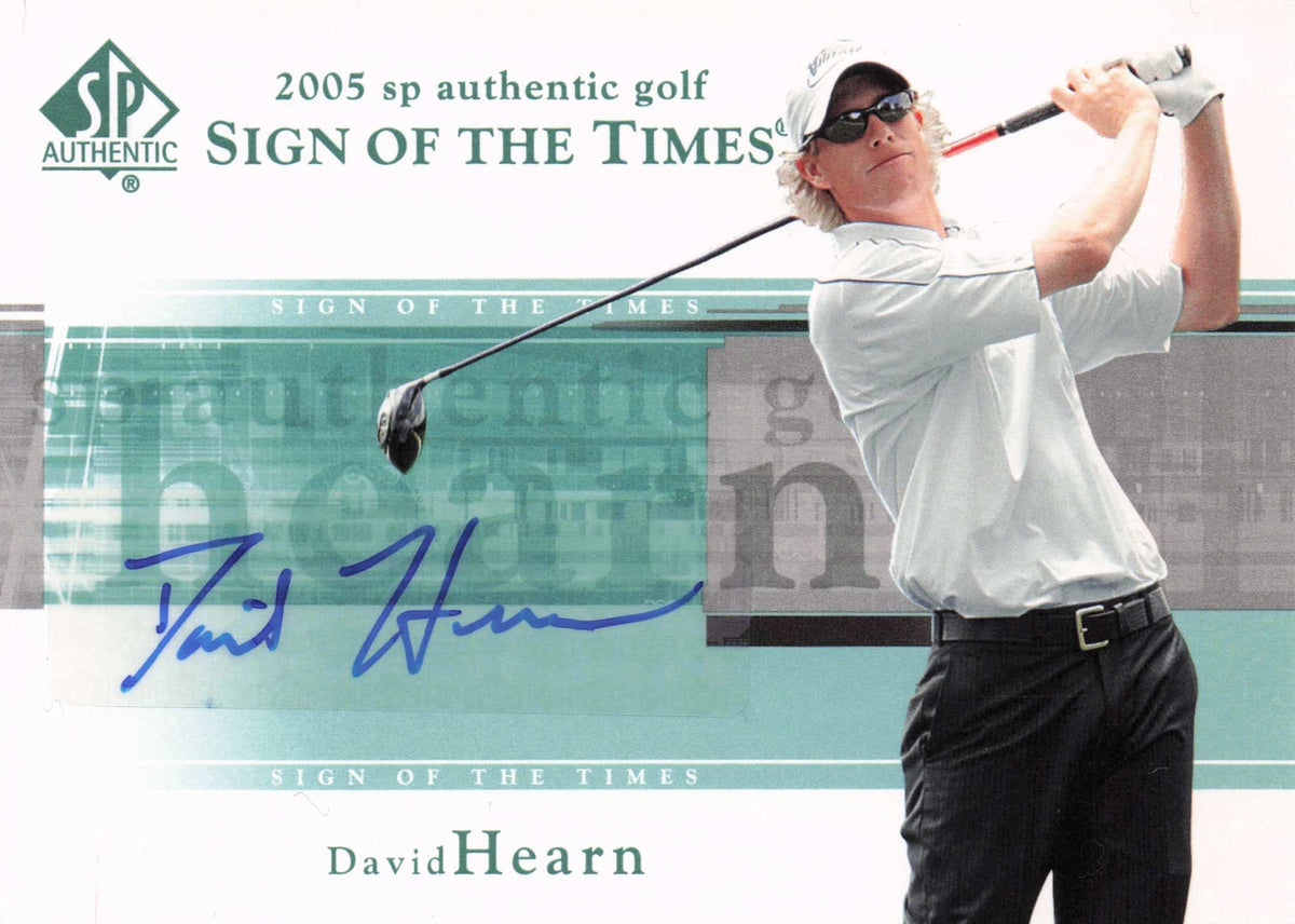 David Hearn Sign Of The Times Golf 2005 Hand Signed Autograph Photo Card