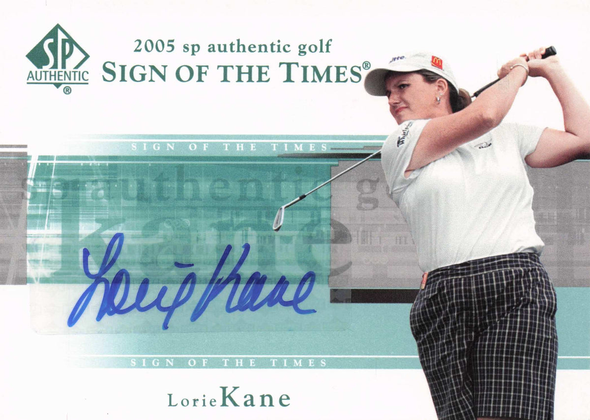 Lorie Kane Sign Of The Times Golf 2005 Hand Signed LPGA Autograph Card