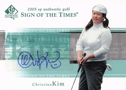 Christina Kim Sign Of The Times Golf 2005 Hand Signed Autograph Photo Card