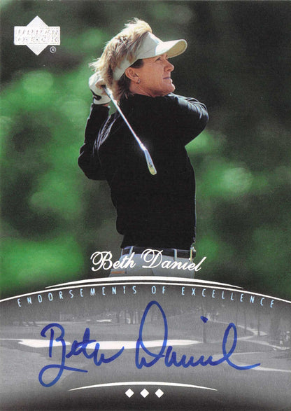 Beth Daniel Endorsements Of Excellence Golf Hand Signed Autograph Card