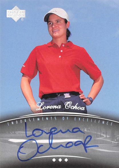 Lorena Ochoa Endorsements Of Excellence Golf Hand Signed Autograph Card