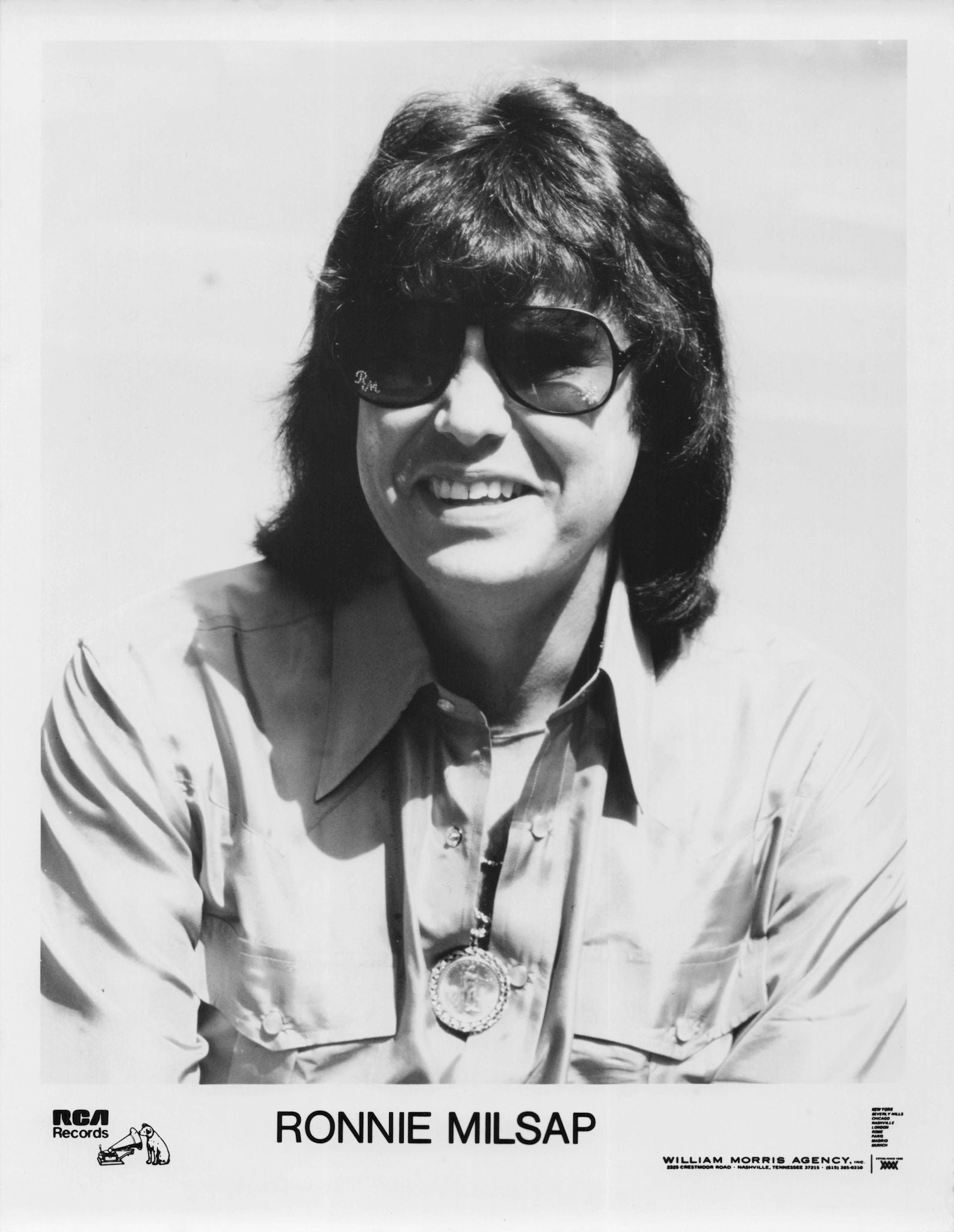 Ronnie Milsap Country Music Singer RCA Records Vintage 10x8 Rare Media Photo