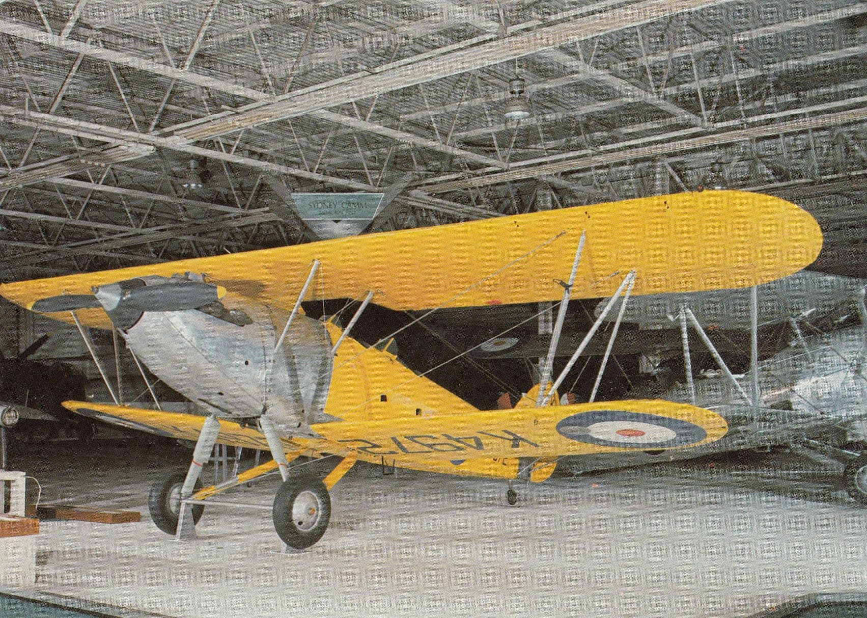 Hawker Hart Trainer K4972 Museum Exhibit WW1 Plane Postcard