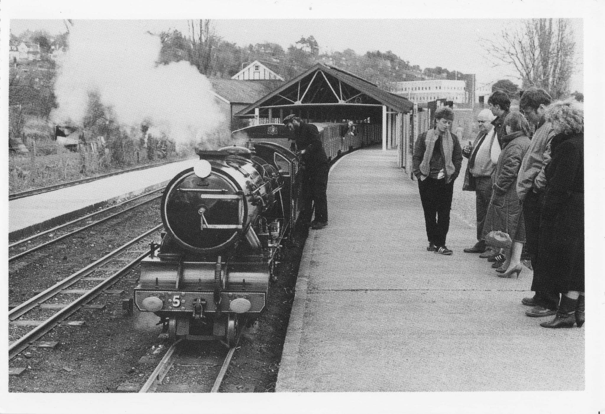 Hercules 4-8-2 15in Gauge Train at Hythe Station Wales Postcard
