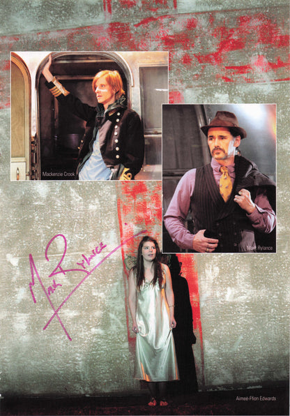 Max Rylance Knighted Director Hand Signed Theatre Photo Page & The Office MORE