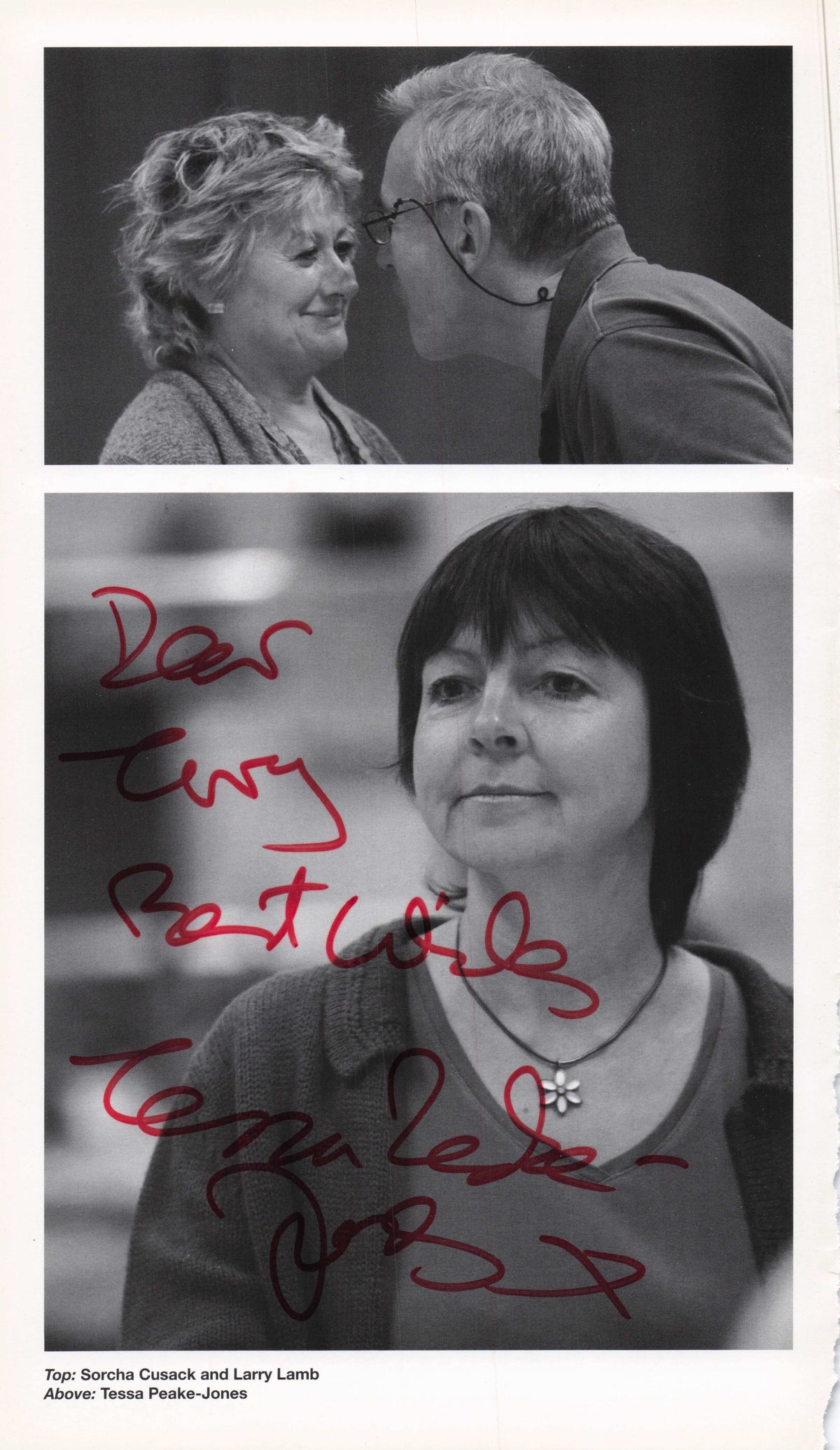 Clare Holman Inspector Morse Lewis Hand Signed Theatre Photo Page & More