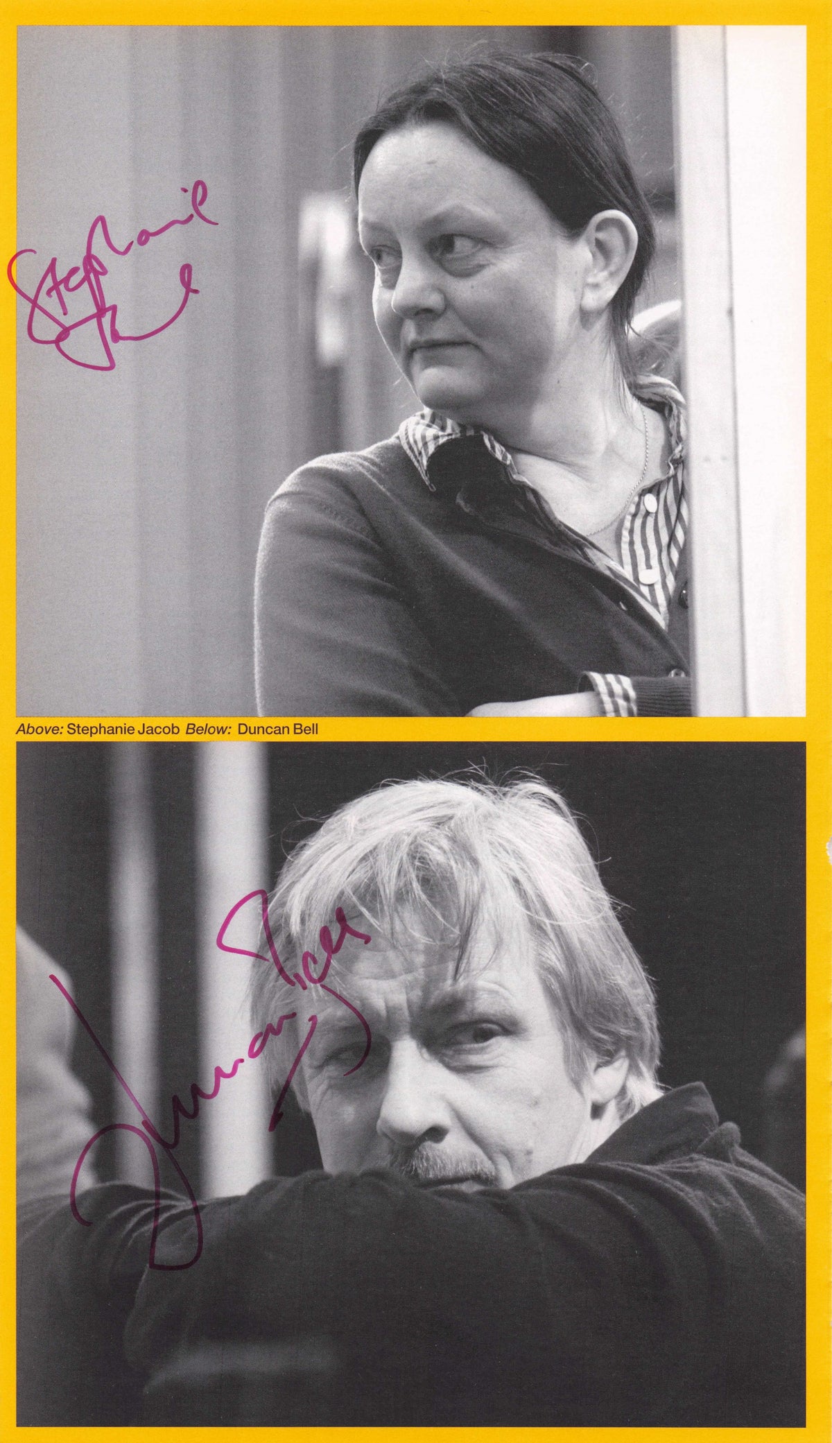 Duncan Bell Heartbeat Stephanie Jacob Hand Signed Theatre Photo Page
