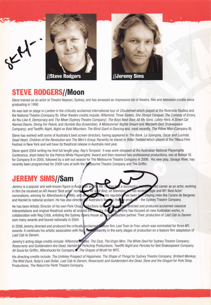 Steve Rodgers Jeremy Sims Joseph Kennedy Susan Prior 4x Signed Theatre Page