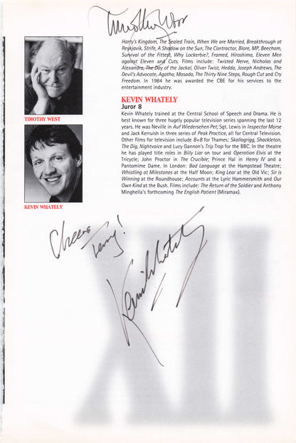 Reginald Rose Twelve Angry Men The Defenders Hand Signed Photo Page & More