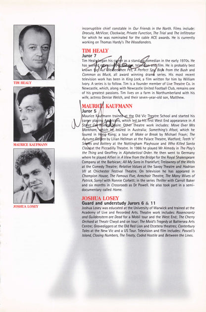 Alan MacNaughtan Maurice Kaufman Hammer Quatermass Hand Signed Photo Page