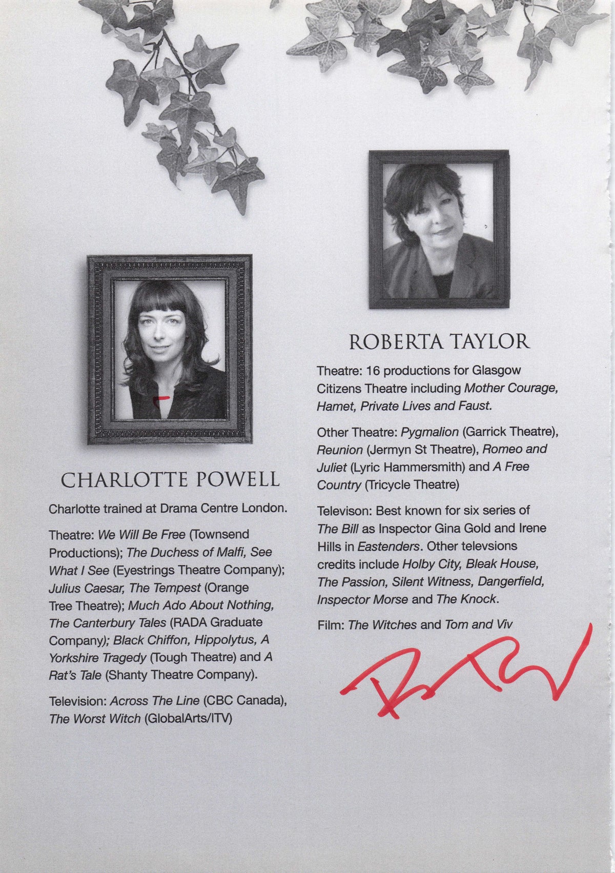 Stuart Gordon BBC Grange Hill Headmaster Dr Who Hand Signed Theatre Photo Page