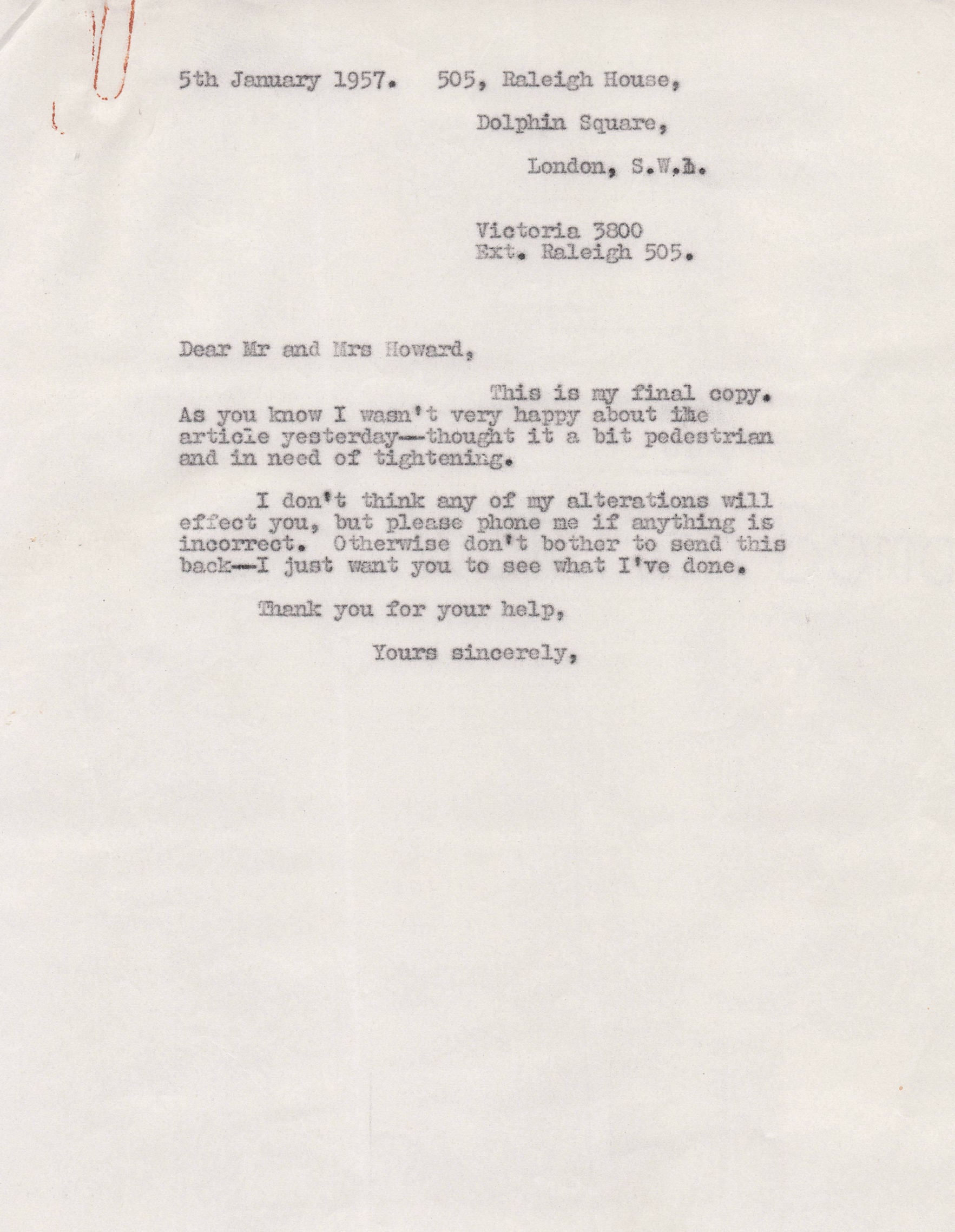 Trevor Howard The Third Man Mutiny On The Bounty Hand Signed 1950s Script