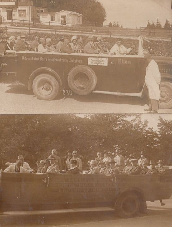 2x Antique German Limousine Type Vintage Car Old Postcard s