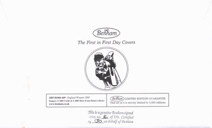 Bill Frindall MBE BBC Commentator Cricket 2005 England Cup Hand Signed FDC