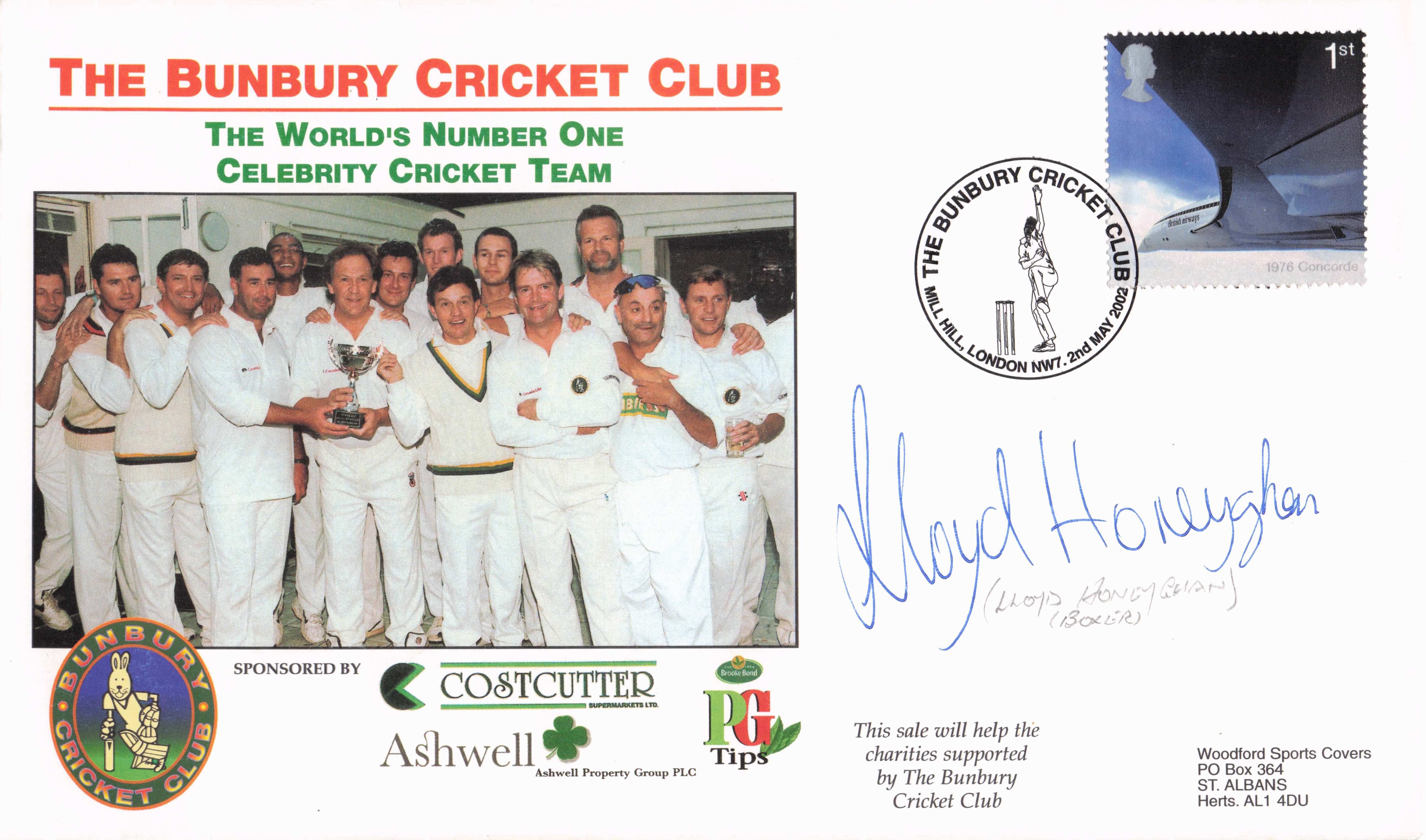 Lloyd Honeyghan Boxer Hand Signed 2002 Bunbury Cricket First Day Cover FDC
