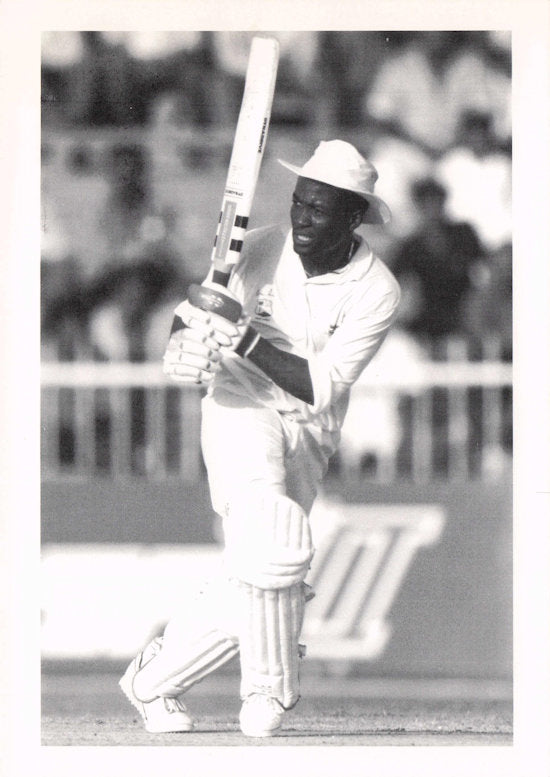 Brian Lara Trinidad & Tobago West Indies Cricket Rare Real Photo Postcard