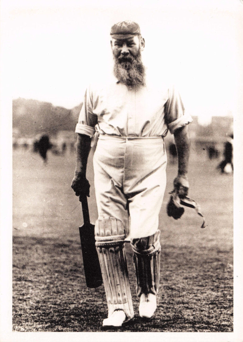 WG Grace Gloucester & London Victorian Cricket Legend Rare Real Photo Postcard