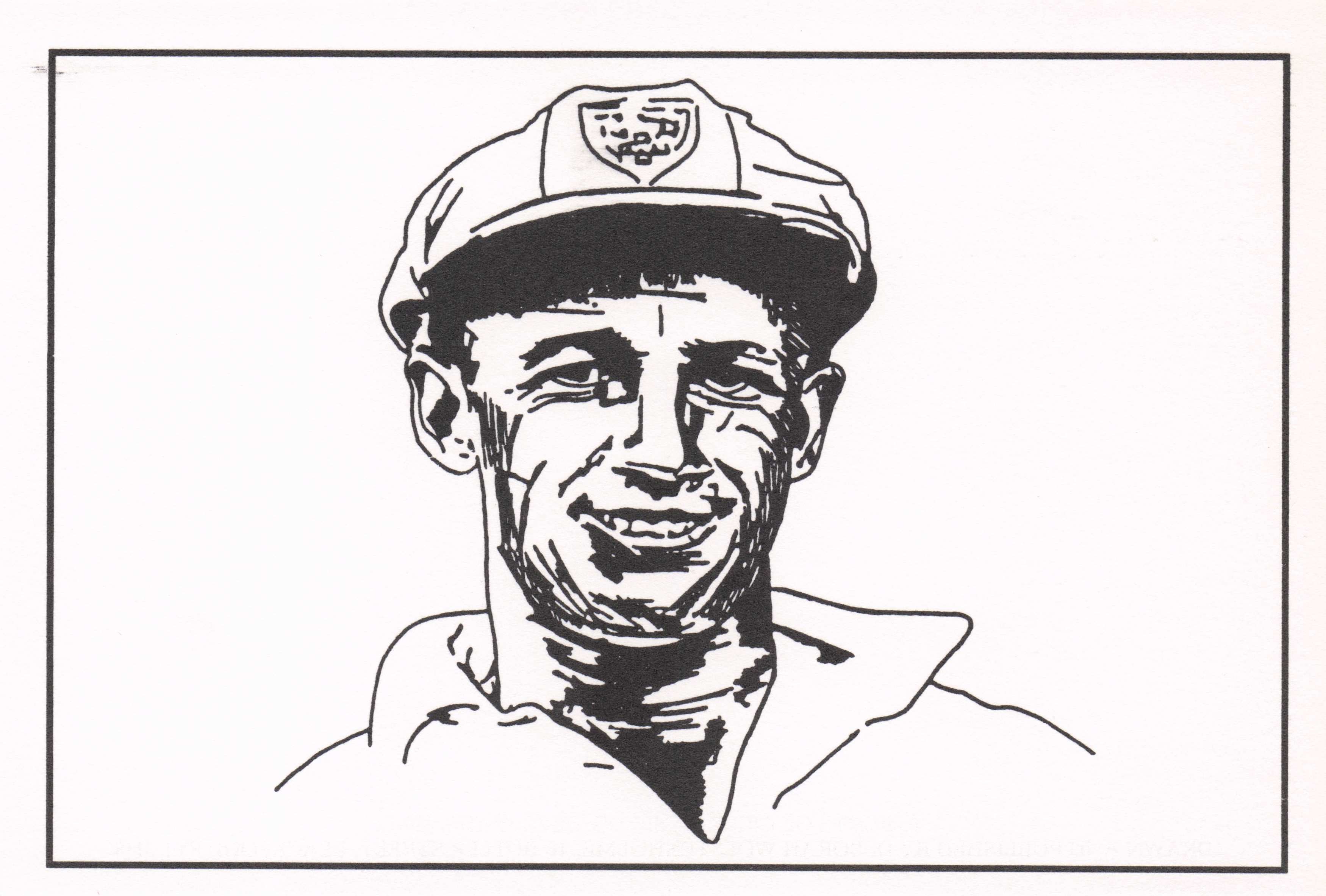 Don Bradman New South Wales Australia Cricket Legend Art Painting Postcard