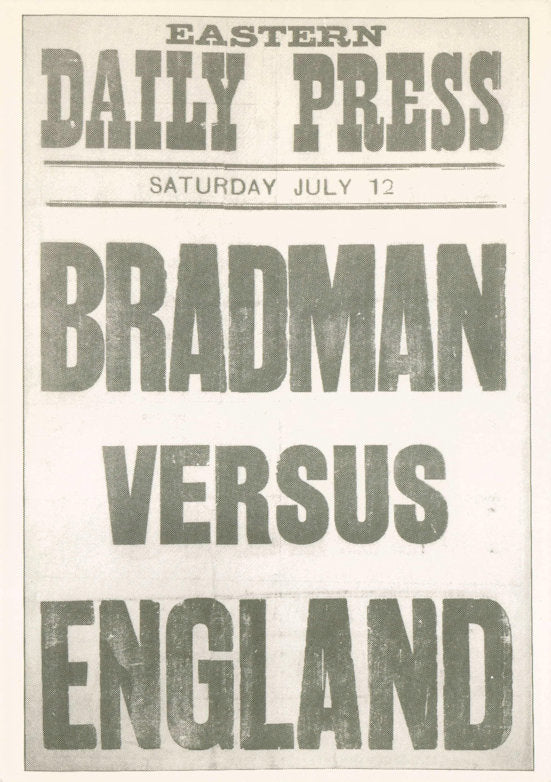 Don Bradman Old Australia Cricket Team in 1930 England Poster Photo Postcard