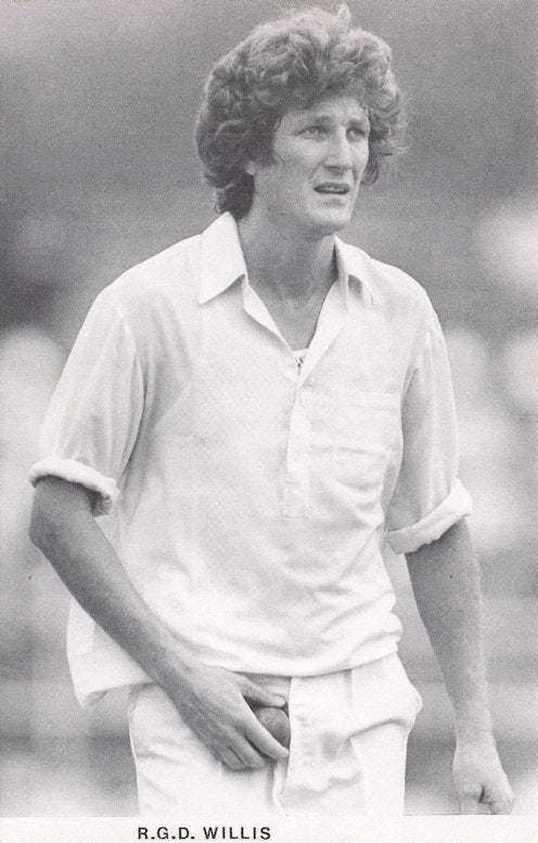 Bob Willis Warwickshire Cricket Club Test Series Wickets Photo Postcard